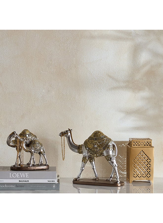 Home Box تمثال جمل من بوليريسين مع لمسات ذهبية - Image 4